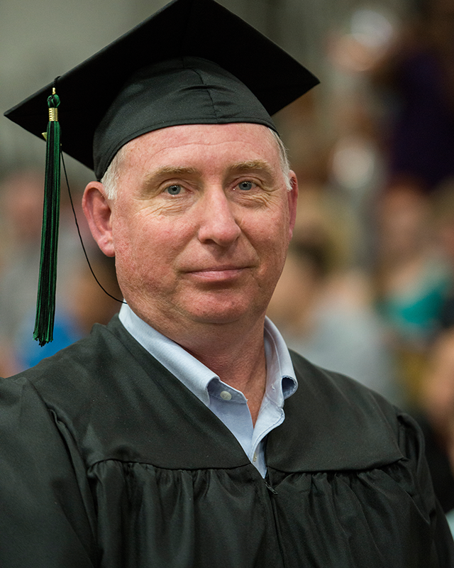 Ed Kubicki at commencement