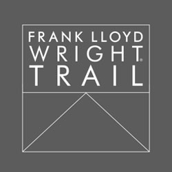 FRANK LLOYD WRIGHT TRAIL ICON in red