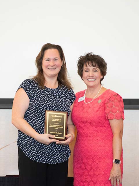 Meredith McGinley and Chancellor Ford