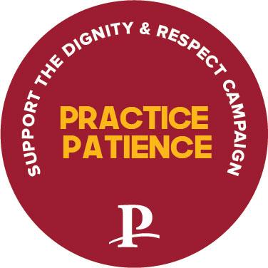 Practice Patience Button