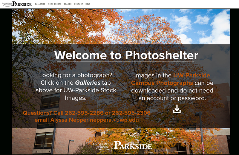 Photoshelter UW-Parkside Photo Catalog