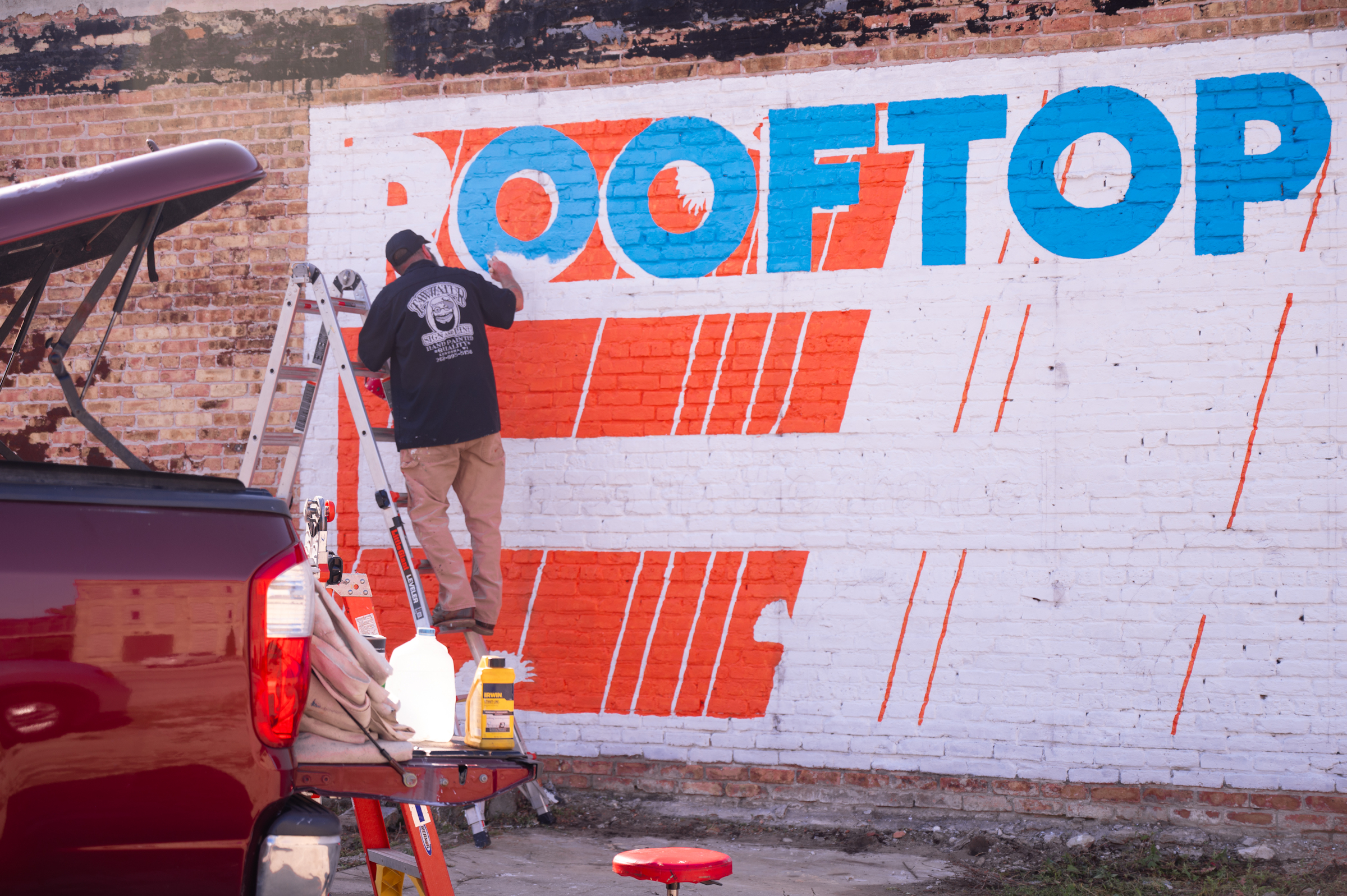 Artroot Wall Poem No. 8. Photo by Ralph Tunstell