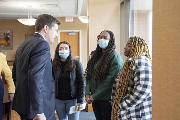 UW-Parkside Students met with members of the U.S. House of Representatives Select Committee.