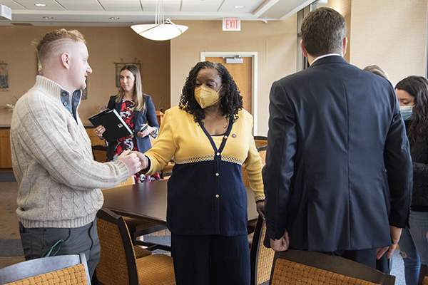 UW-Parkside Students met with members of the U.S. House of Representatives Select Committee.