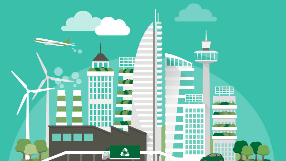 smart city 720 x 405 image of a smart city on a blue background