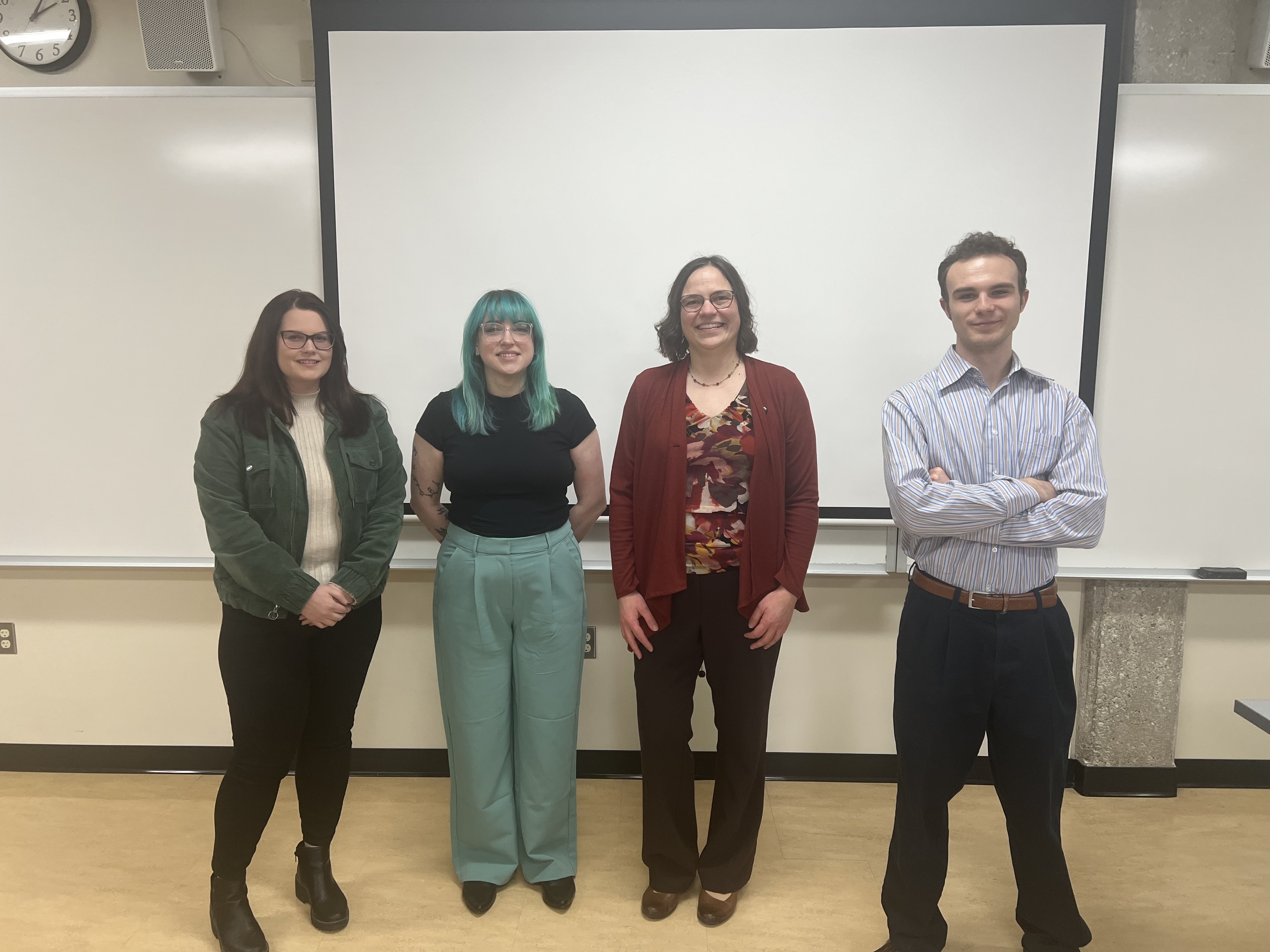 Left to right: Shannon Kinney, Luiza Palka, Amy Garrigan, Grant Pitts