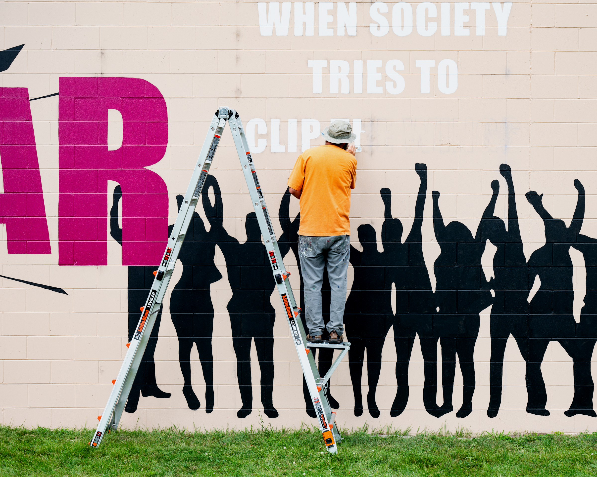 Wall Poem 7 In Progress 