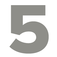 Grey number 5 grey number 5