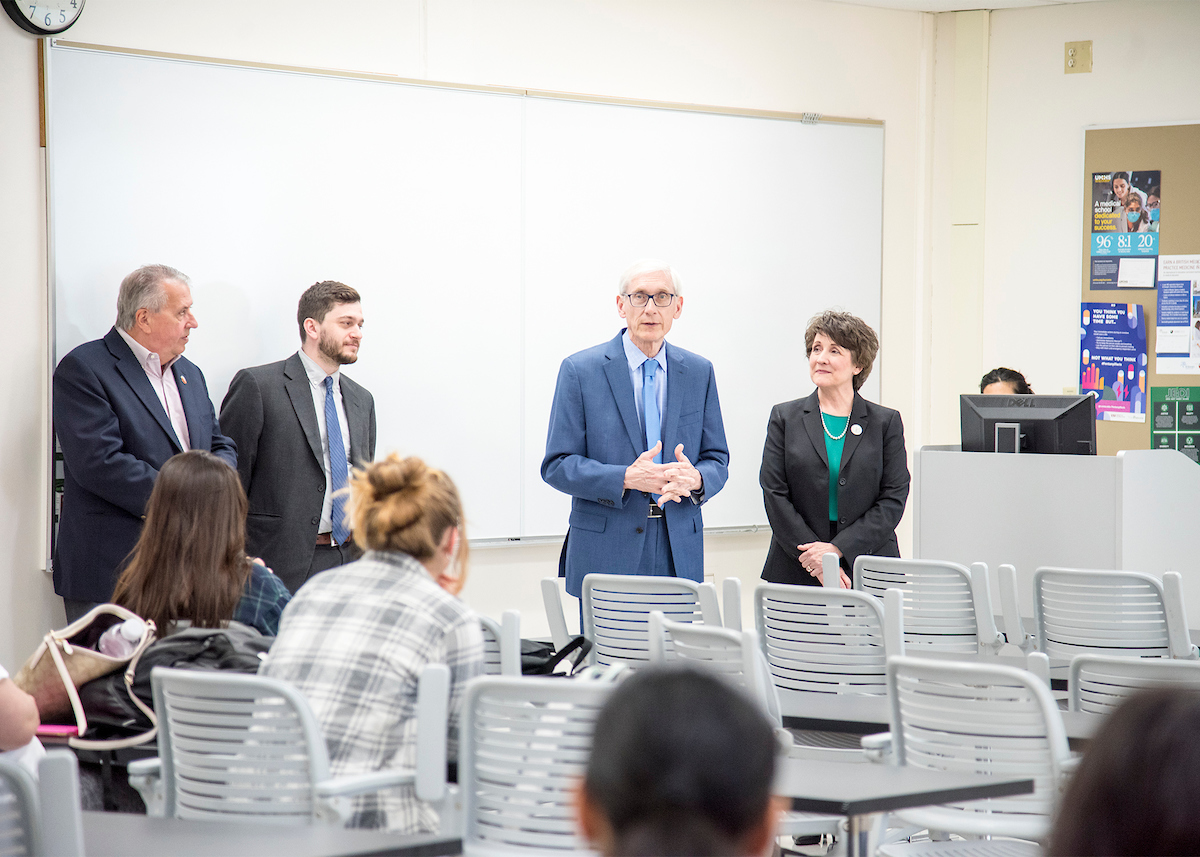 Gov. Evers visits UW-Parkside