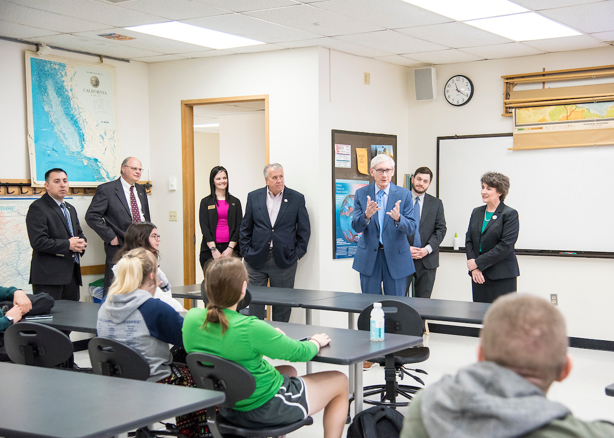 Gov. Evers visits UW-Parkside