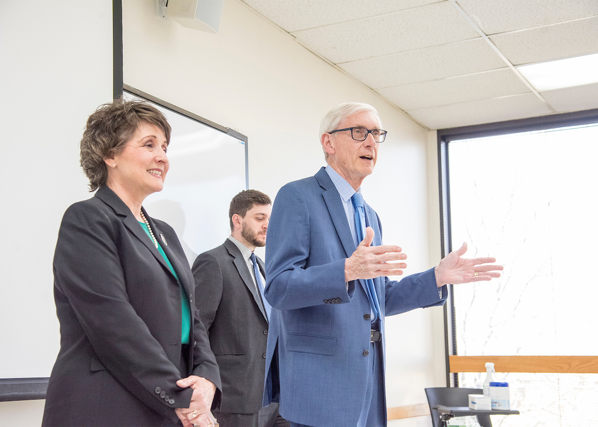 Gov. Evers visits UW-Parkside