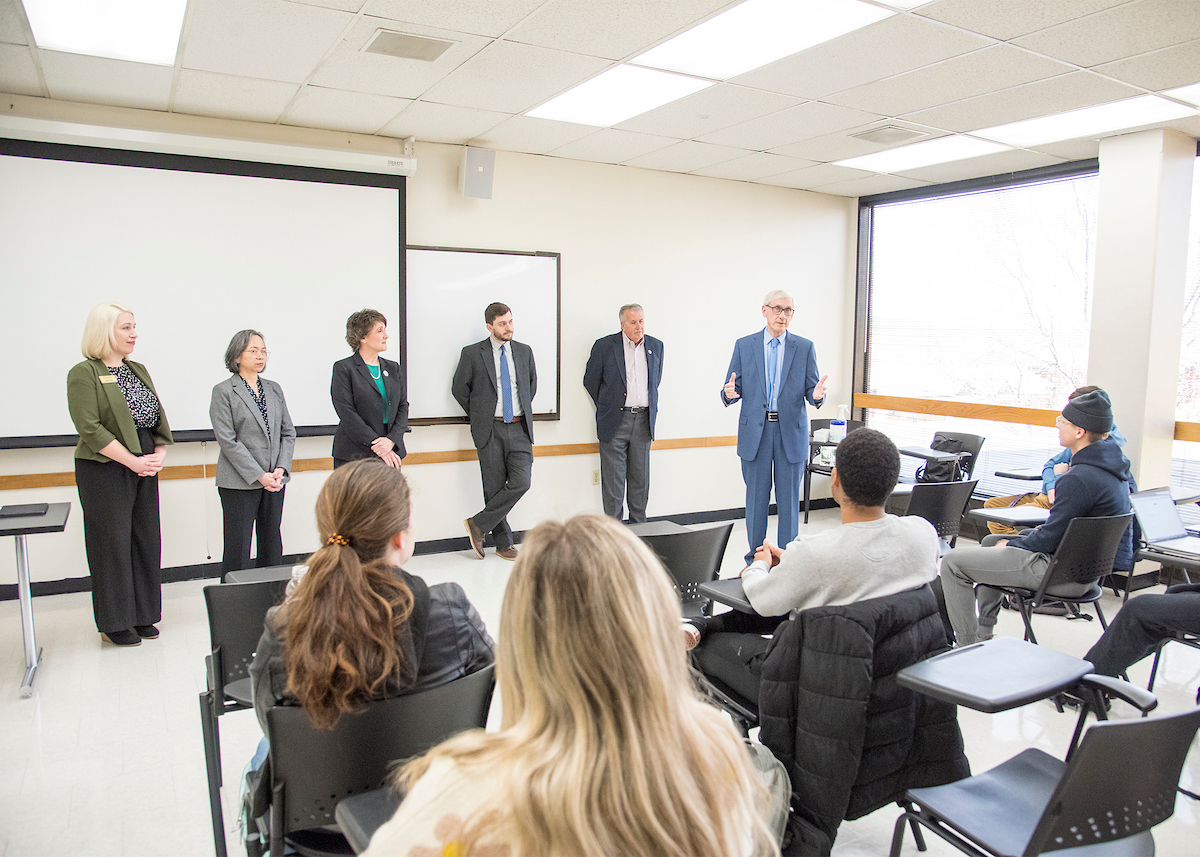 Gov. Evers visits UW-Parkside