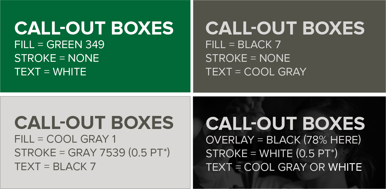 50 years Call out boxes