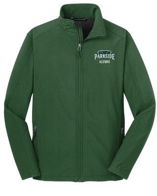 jacket cropped softshell jacket in parkside green