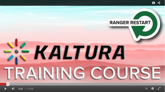 kaltura resources course self enroll button