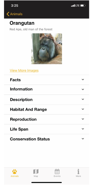 racinezoo App Factory Racine Zoo Screenshot