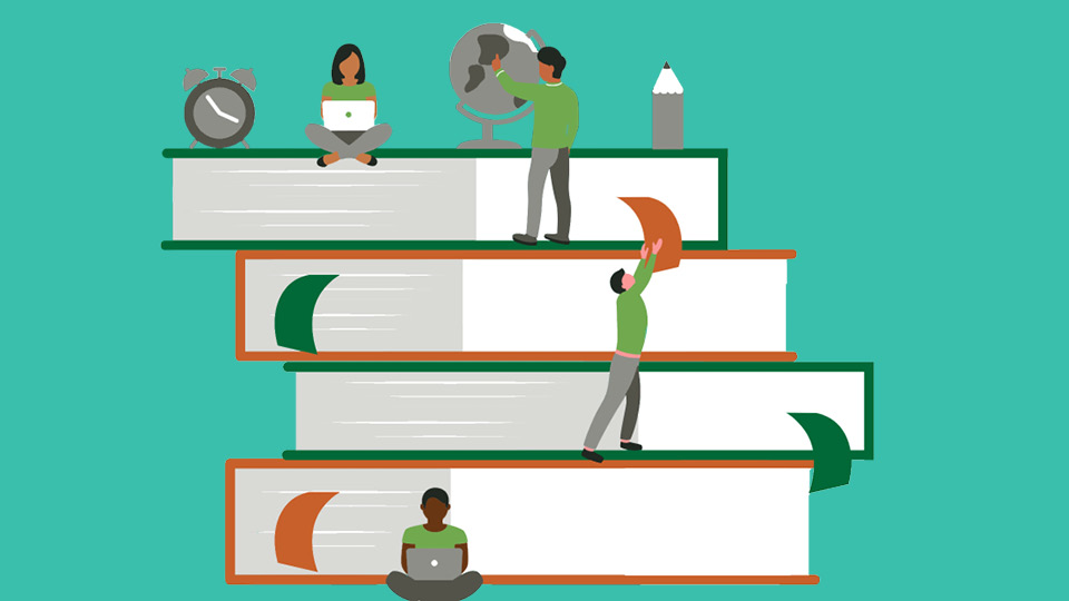 teach 720 x 405 cartoon image of books and people climbing them