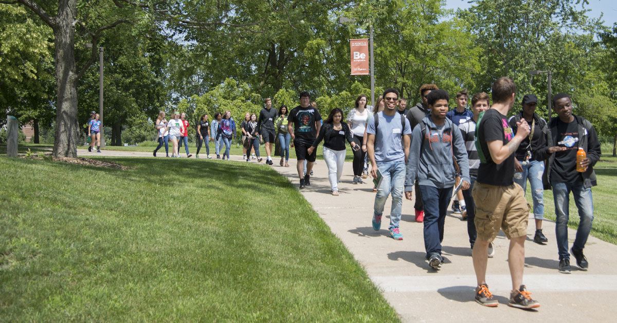 Tour for students at orientation