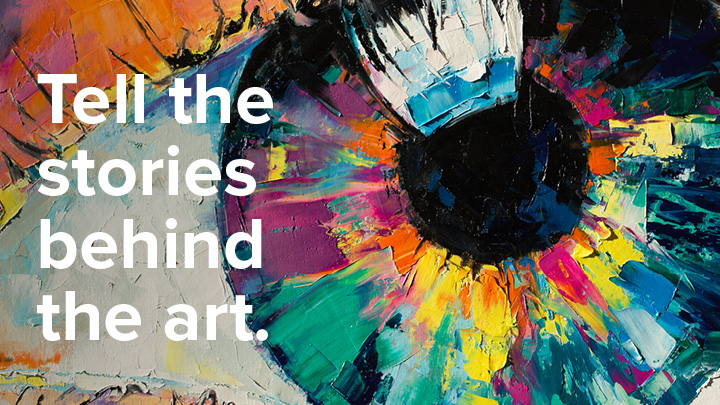 COMM 350 Tell the stories behind the art.