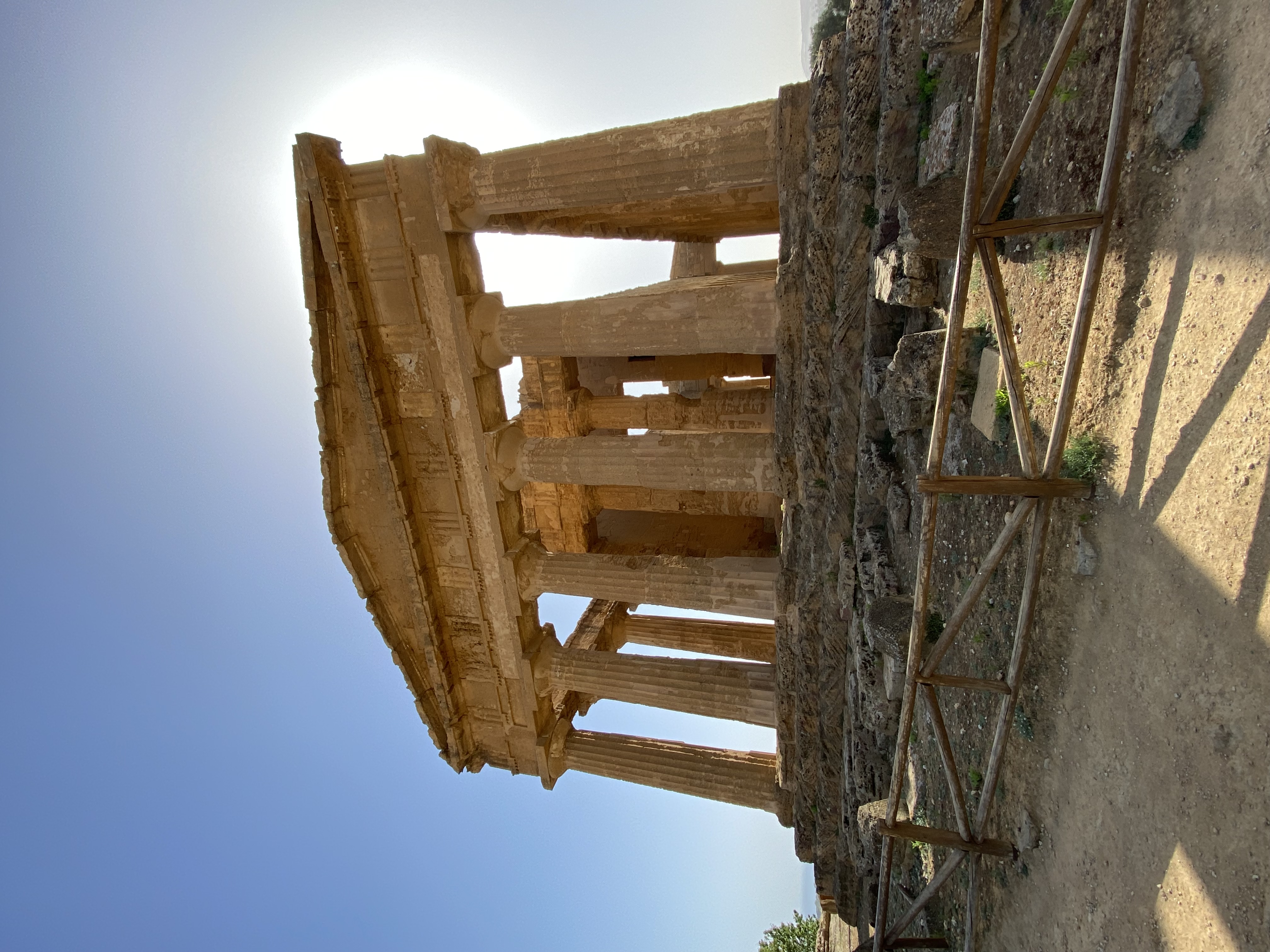 ancient Italian ruins viewed during study abroad