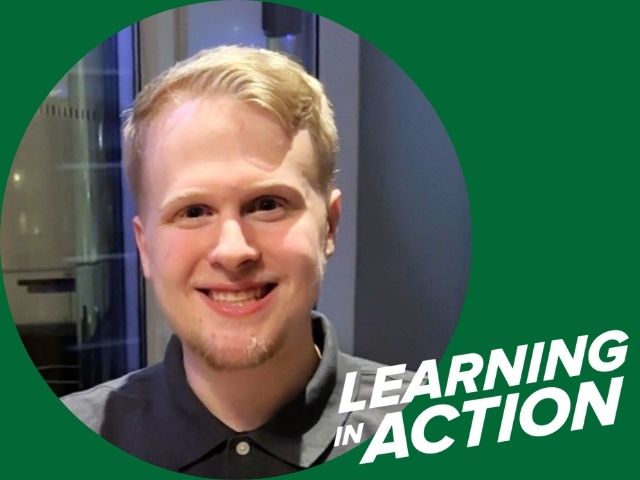 UW-Parkside student Michael Waldron II Learning in Action story headshot