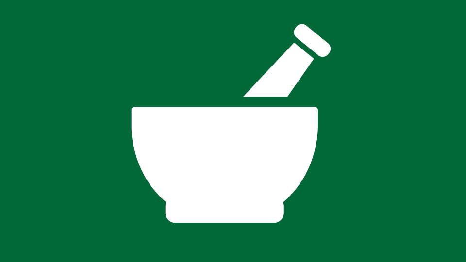 Icon of a mortar and pestle