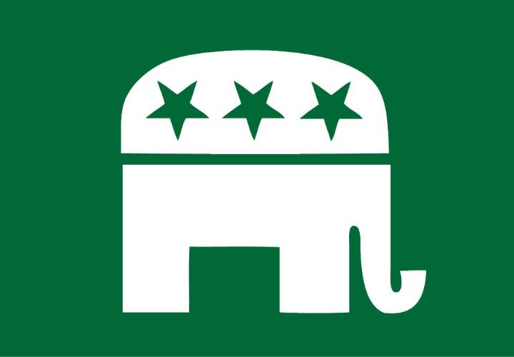 Icon of an elephant with stars