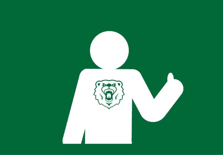 icon of person with ranger bear on shirt