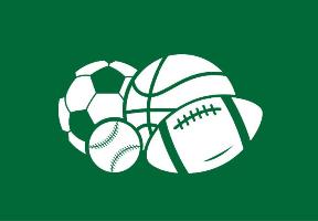 icons of balls, soccer baseball basketball and american football