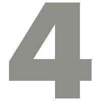 number 4 in medium grey