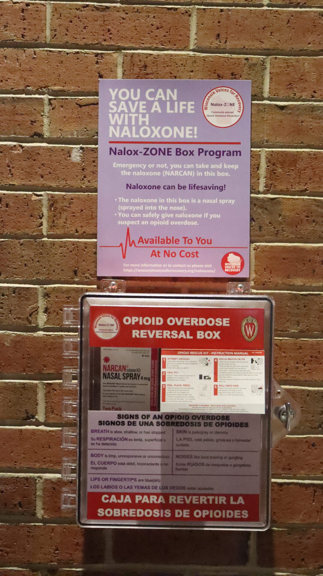 Narcan Box on campus