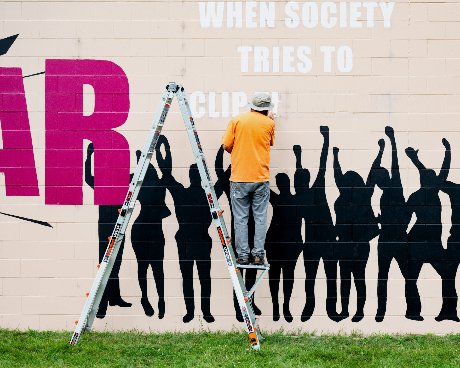 Wall Poem 7 In Progress